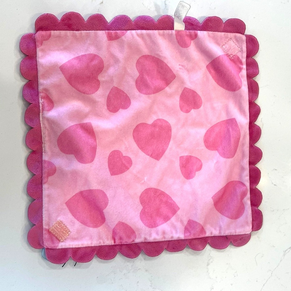 Disney Babies Pink Polka Dot Butterfly Hearts Blanket Lovey Minnie Mouse - Picture 14 of 16